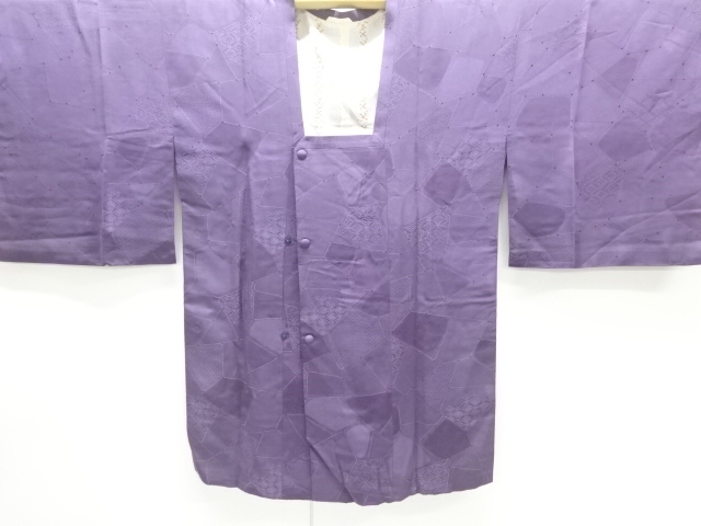 JAPANESE MICHIYUKI COAT / WOVEN FLOWER SHIPPO PATTERN
